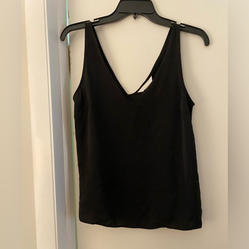 H&M satin V neck tank top